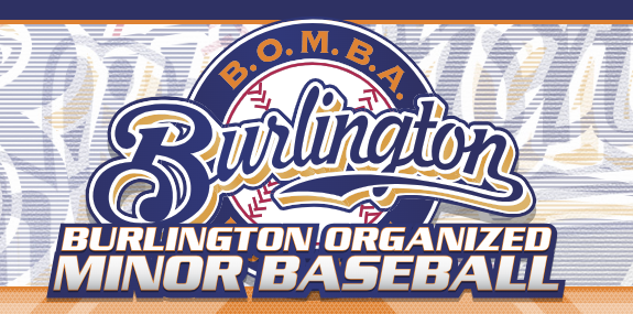 Burlington Organized Minor Baseball logo